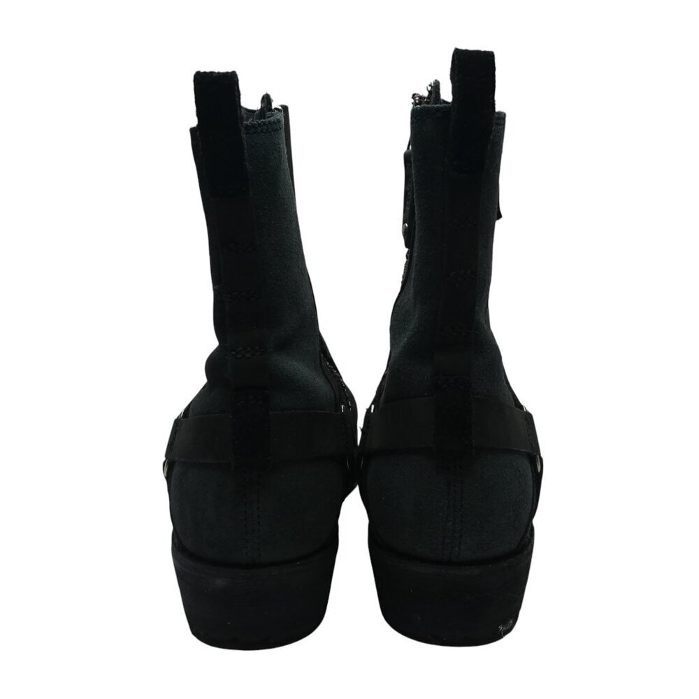 Teva De La Vina Dos Black Leather Biker Moto Waterproof Boots Womens 8 - Picture 5 of 13
